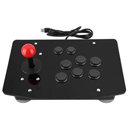 Arcade Rocker Game Joystick Com 8 Botões Controlador de Alça de Jogo, Preto - Webiishop