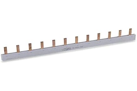 BARRAMENTO MONOFASICO 80A 12 POLOS 215MM Force Line, Cobre - Webiishop