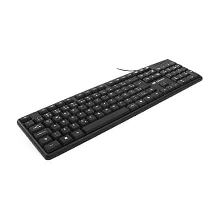 C3Tech Teclado USB KB-15BK Preto Padrão ABNT2 tecla alta anti-respingo plug and play - Webiishop