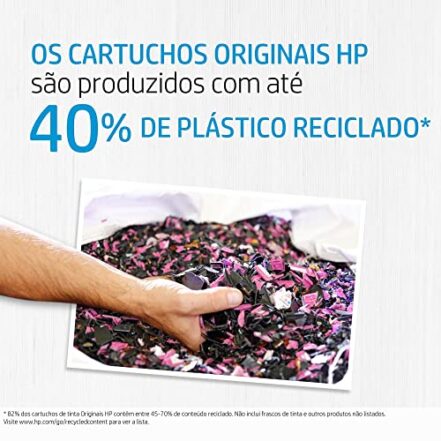 Cartucho HP 667 Preto Original (3YM79AB) Para HP Deskjet 2376, 2776, 6476, 5076, 5276 - Webiishop