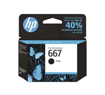 Cartucho HP 667 Preto Original (3YM79AB) Para HP Deskjet 2376, 2776, 6476, 5076, 5276 - Webiishop