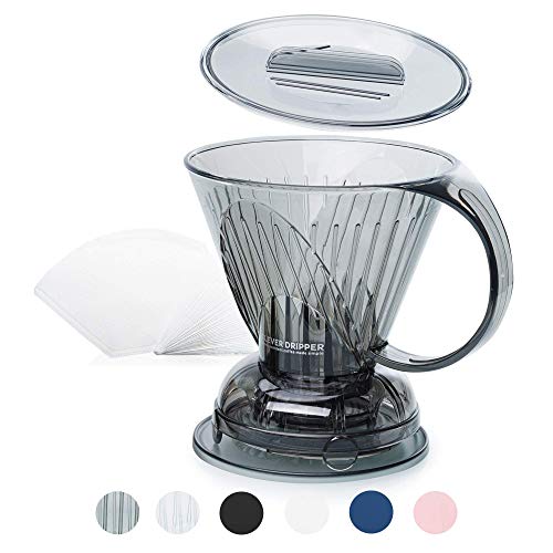 Clever Gotejador de café e filtros, grande 510 g | Escolha do barista | Plástico seguro livre de BPA | Inclui 100 filtros da Sable Brew – cafeteira para cozinha e exterior/acampamento - Webiishop