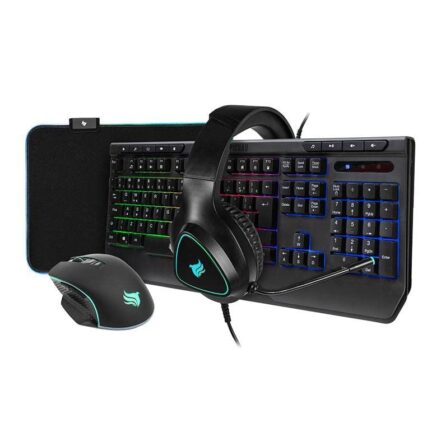 Combo Gamer Pichau Netuno 4x1, Rainbow, Teclado Abnt2, Mouse 8000dpi, Mousepad Medio, Headset Drivers 50mm, Pg-ntn-rbw01 - Webiishop