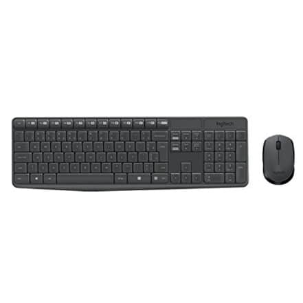 Combo Teclado e Mouse sem fio Logitech MK235 com Conexão USB, Pilhas Inclusas e Layout ABNT2 - Webiishop