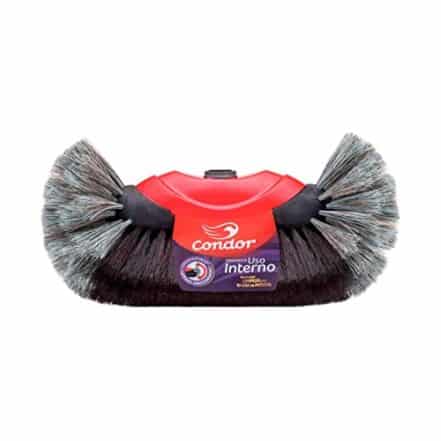 Condor, Vassoura Uso Interno, Sem Cabo, Mix de Cerdas, Limpeza 360, Retém o Pó, Ideal para Pisos Delicados, Não Risco, Nem Deixa Arranhões - Webiishop