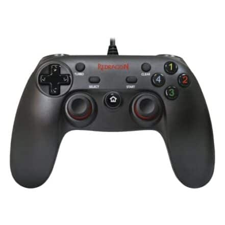Controle com Fio para Computador e 16 Botões de Comando de Entrada de Dados Saturn G807, Redragon, Joysticks e Controles para Computador, Preto - Webiishop