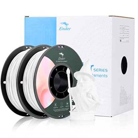 Creality 3D Oficial 1 Pack de 2 Filamentos PLA Brancos 1.75mm 1KG Filamento para impressora 3D Acessórios para impressora 3D 1kg Carretel para todas as impressoras 3D FDM - Webiishop