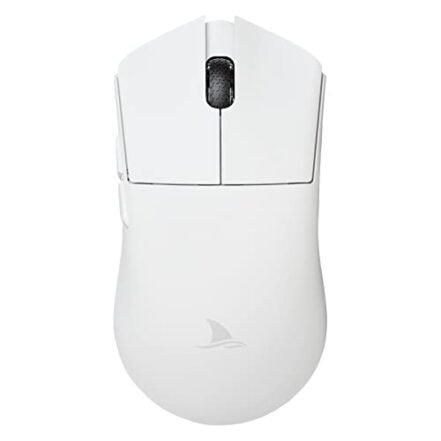 Darmoshark Mouse Para Jogos Sem Fio M3, Tri-Mode 2.4G/Usb-C/Bluetooth Mouse Até 26000Dpi, Sensor Óptico Paw3395, Peso Leve De 58G, 8 Botões Programáveis, Duração Da Bateria De 500Mah, Branco… - Webiishop