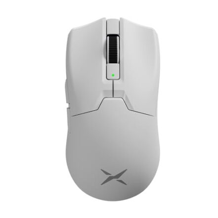 DeLUX Mouse para jogos M800 Ultra Wireless, Nordic 52840 MCU, PAW3395 26000DPI, taxa de sondagem de 1000 Hz, 55 g leve, conexão de três modos, 120 horas de resistência (600mAh-branco) - Webiishop