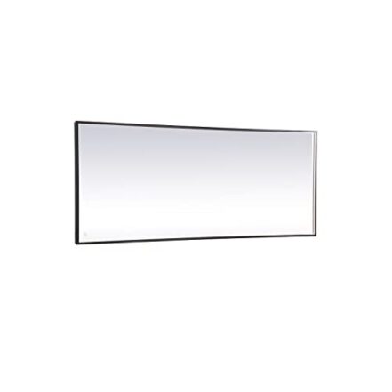 Elegant Decor Espelho LED Pier 30 x 72 cm com temperatura de cor ajustável 3000 K/4200 K/6400 K em preto - Webiishop