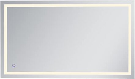 Elegant Decor Espelho de LED Helios 106 cm x 182 cm com sensor de toque e temperatura de mudança de cor 3000 K/4200 K/6400 K - Webiishop