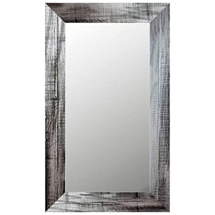 Espelho Rústico com Moldura 146cm x 246cn Decore Pronto Prata Escovado - Webiishop