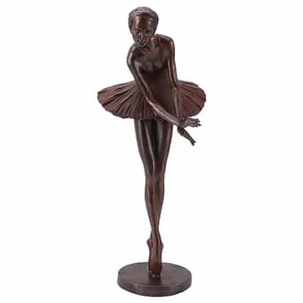 Estátua de dançarina de balé Wnvivi, estatuetas de dançarina de balé de resina, estatueta de arte de menina dançarina para decoração de casa, decoração de mesa de jantar - Webiishop