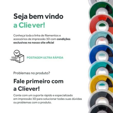 FILAMENTO PLA CLIEVER 3D 1KG - 1,75mm - AMARELO MOSTARDA - Webiishop