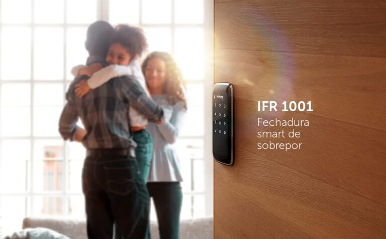 Fechadura Smart de Sobrepor Compatível com Alexa IFR 1001 Preto Intelbras - Webiishop