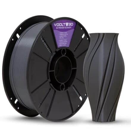 Filamento PLA Grafite Premium 1kg, 1.75Mm, Para Impressoras 3D - Voolt3D - Webiishop