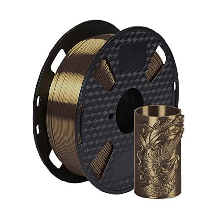 Filamento PLA Silk Mocha Brown 1,75 mm Filamento de impressão 3D 1KG Carretel de 1 kg Brilho Sedoso Metal Metálico Brilhante Material de Impressora 3D PLA CC3D Silk PLA - Webiishop