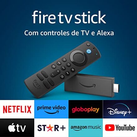 Fire TV Stick | Streaming em Full HD com Alexa | Com Controle Remoto por Voz com Alexa (inclui comandos de TV) - Webiishop