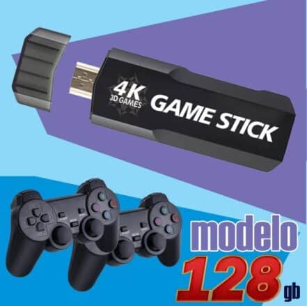 Game Stick GD10 128gb 40 mil jogos com 2 Controles sem Fio - Webiishop