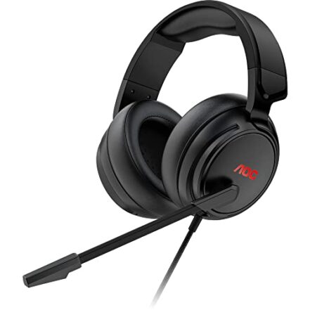 Headset Gamer, Headphone, fone de ouvido com microfone AOC GH100 Driver 50 mm, Multiplataforma, LED. - Webiishop