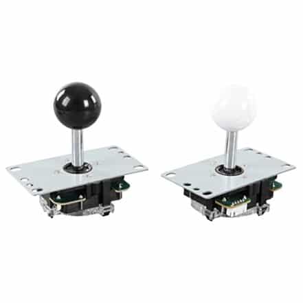Joystick e botões de fliperama removíveis para jogos de fliperama, peças DIY, hardware de junta à prova de poeira para reuniões de amigos (preto e branco 6-8 37-41) - Webiishop