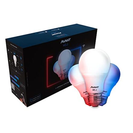 KIT 3 Lâmpadas Inteligentes LED Smart WI-FI compatível com Alexa, linha NEO, 10W, Luz branca e amarela (2700K-6500K), Bivolt, Avant, 290038077 - Webiishop