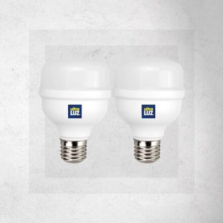 Kit 2 Lâmpadas Led 40w Bulbo Alta Potência E27 Branco Frio 6500k Bivolt - Webiishop