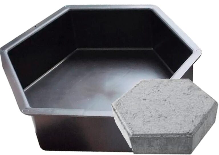 Kit Com 5 Formas Plástica Para Bloquete Sextavado 08cm H8-25x25x08 - Webiishop