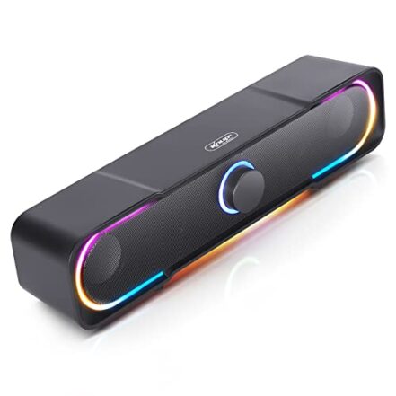 Knup Caixa De Som Gamer Pc Tv Notebook Com Led Rgb P2 Usb Potente, preto, KP-RO803 - Webiishop
