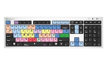 Logickeyboard Teclado compatível com teclado Avid Media Composer Slim Line PC Windows 7-11- Parte: LKBU-MCOM4-AJPU - Webiishop