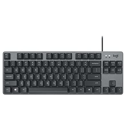Logitech K835 TKL - Teclado Mecânico com fio com Estrutura de Alumínio e Switch Red Linear, ‎Preto - Webiishop