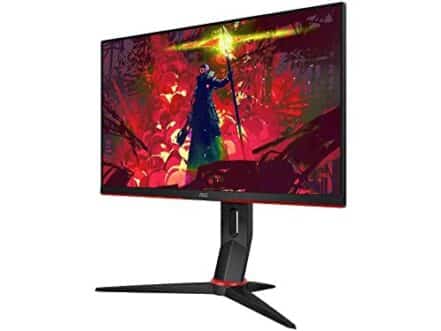 Monitor Gamer AOC Hero 24" 144Hz IPS 1ms AMD FreeSync 24G2, COR PRETA/VERMELHA - Webiishop
