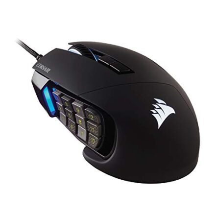 Mouse Gamer Corsair Scimitar ELITE RGB 17 Botões 18000DPI MOBA/MMO Preto - CH-9304211-NA - Webiishop