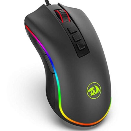 Mouse Gamer Redragon Cobra M711 RGB (10000 DPI/Pixart PMW3325) - Preto - Webiishop