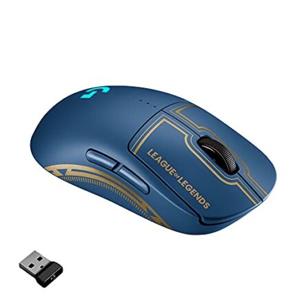 Mouse Gamer Sem Fio Logitech G PRO Wireless com Tecnologia LIGHTSPEED, RGB LIGHTSYNC, Design Ambidestro, 8 Botões Programáveis, Sensor HERO 25K - Edição Oficial League of Legends, PRO Wireles LOL - Webiishop