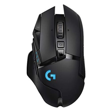 Mouse Gamer Sem Fio Logitech G502 LIGHTSPEED com Tecnologia RGB LIGHTSYNC, Ajustes de Peso, 11 Botóes Programáveis, Sensor HERO 25K e Bateria Recarregável - Compatível com POWERPLAY - Webiishop