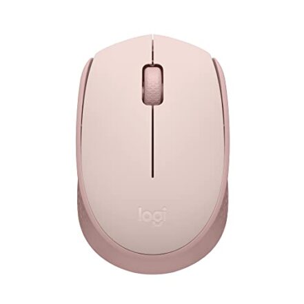 Mouse sem fio Logitech M170 com Design Ambidestro Compacto, Conexão USB e Pilha Inclusa - Rosa - Webiishop