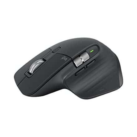 Mouse sem fio Logitech MX Master 3S com Sensor Darkfield para Uso em Qualquer Superfície, Design Ergonômico, Clique Silencioso, Conexão USB ou Bluetooth - Grafite - Webiishop
