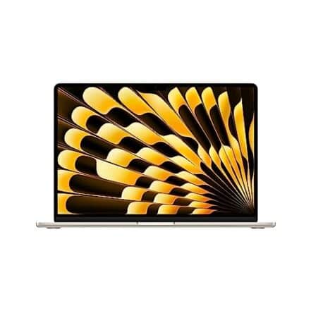 Notebook MacBook Air (2023) Apple com chip M2: tela Liquid Retina de 15,3 polegadas, 8GB GB de RAM, SSD de de 512 GB GB, teclado retroiluminado, câmera FaceTime HD de 1080p e Touch ID. Estelar. - Webiishop