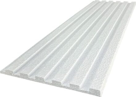 Painel Isopor Ripado 10mt Lambril 10 Placas 0,3x1m Roda Meio (Branco) - Webiishop