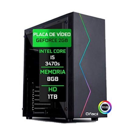 Pc Gamer Fácil Intel Core I5 3470S 8Gb DDR3 GeForce GT 730 2Gb 128 bits HD 1 TB - Webiishop