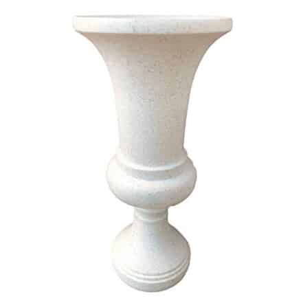 Plutus Brands Vaso - Acabamento Terrazzo em Resina Branca - Webiishop