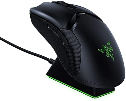 Razer Viper Ultimate – Mouse sem fio para jogos com dock station (tecnologia sem fio HyperSpeed, ambidestro, leve e rápido, sensor óptico de 20.000 Dpi, RGB Chroma) preto - Webiishop