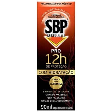 SBP Loção Repelente Corporal Pro 12 Horas Hidrata E Protege Preto E Laranja - Webiishop