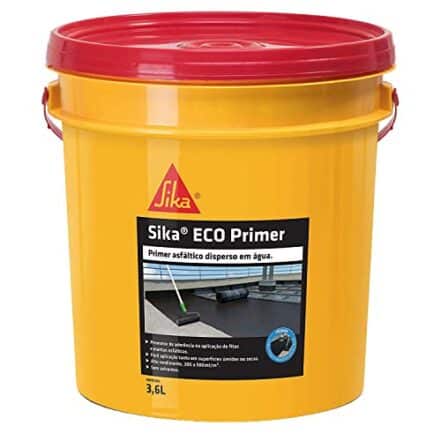 Sika - ECO Primer Preto - Impermeabilização - Superfícies cimentícias - Galão 3,6L - Webiishop