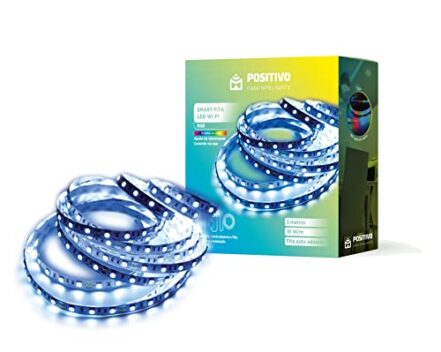 Smart Fita LED Wi-Fi RGB, Positivo Casa Inteligente, Controle pelo celular, Compatível com Alexa RGB 3 metros - Webiishop