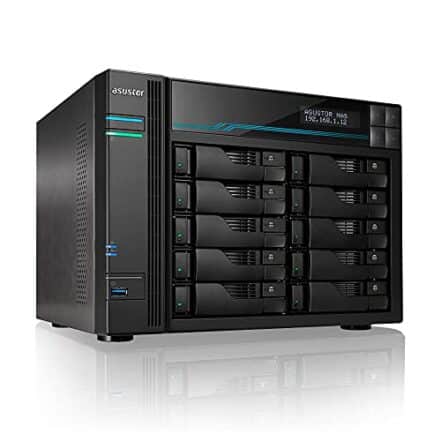 Storage NAS Asustor Lockerstor 10 Pro AS7110T Intel Xeon E-2224 Quad-Core 3.4GHz 8GB DDR4 ECC SO-DIMM 10 Baias - Webiishop