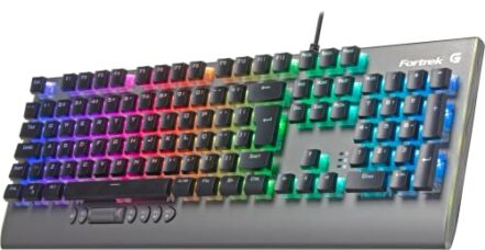 Teclado Gamer Mecânico RGB CRUISER Dark Grey Fortrek - Webiishop