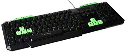Teclado Gamer Multimídia Slim Verde Multi - TC243 - Webiishop