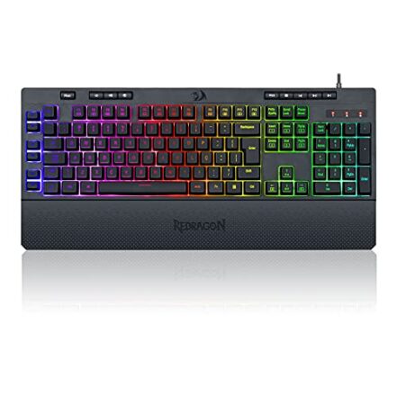 Teclado Gamer Redragon Shiva Preto RGB K512RGB ABNT2 - Webiishop